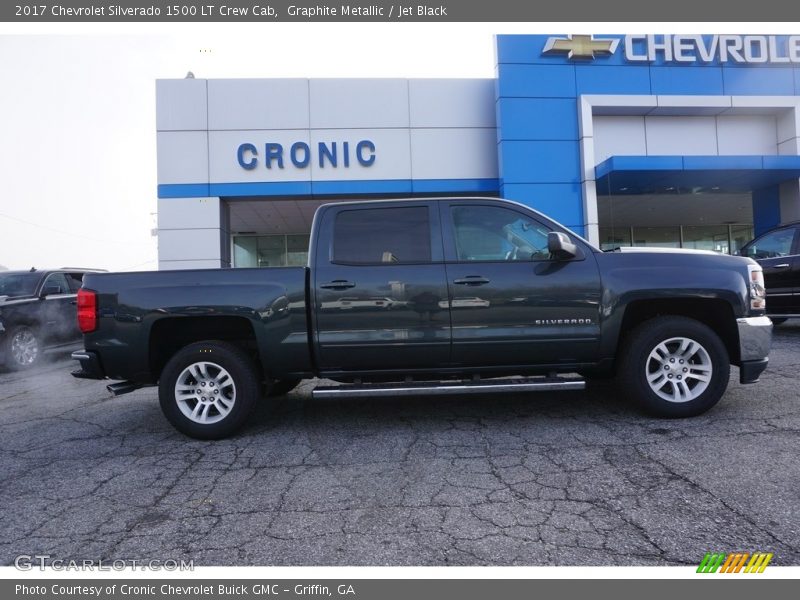 Graphite Metallic / Jet Black 2017 Chevrolet Silverado 1500 LT Crew Cab