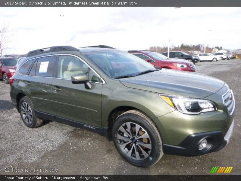 Wilderness Green Metallic / Warm Ivory 2017 Subaru Outback 2.5i Limited