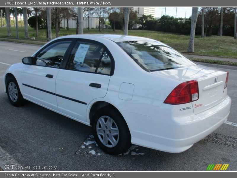 Taffeta White / Ivory 2005 Honda Civic Value Package Sedan