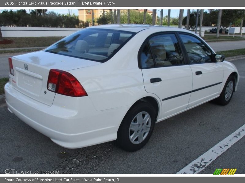 Taffeta White / Ivory 2005 Honda Civic Value Package Sedan