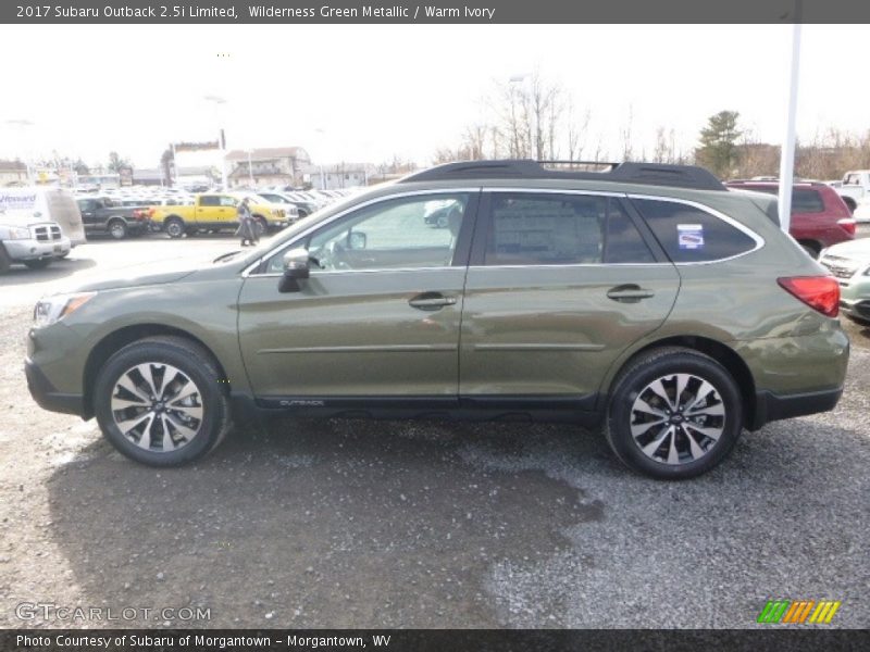 Wilderness Green Metallic / Warm Ivory 2017 Subaru Outback 2.5i Limited