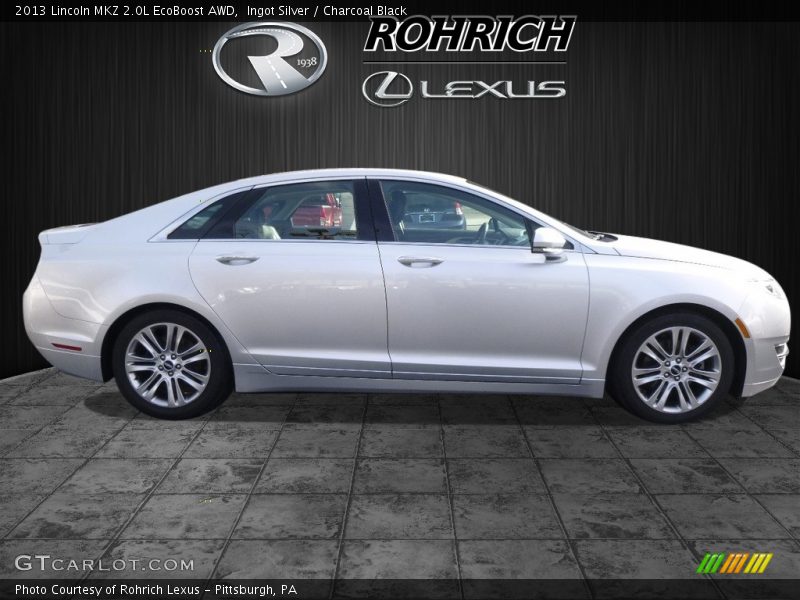 Ingot Silver / Charcoal Black 2013 Lincoln MKZ 2.0L EcoBoost AWD