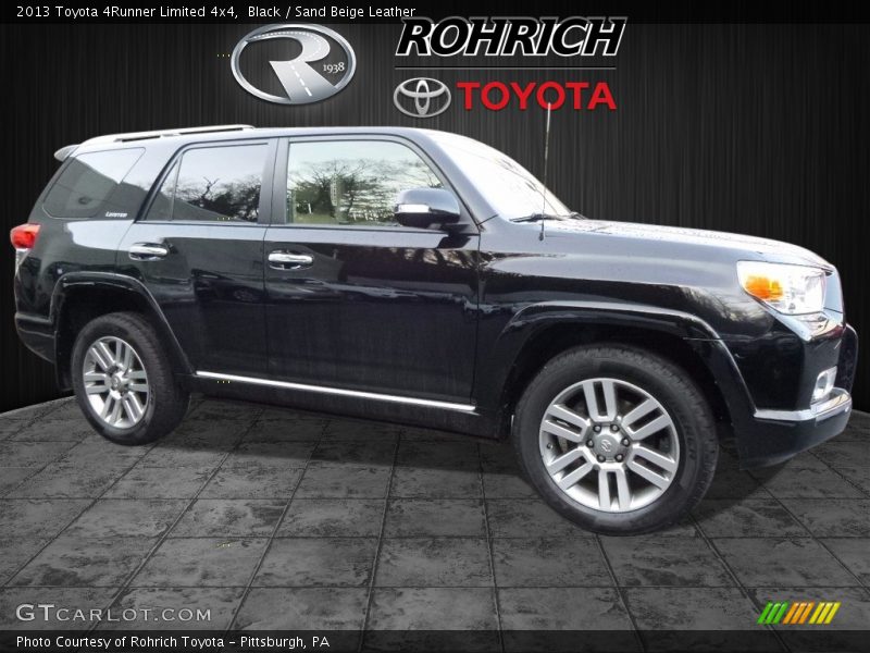 Black / Sand Beige Leather 2013 Toyota 4Runner Limited 4x4