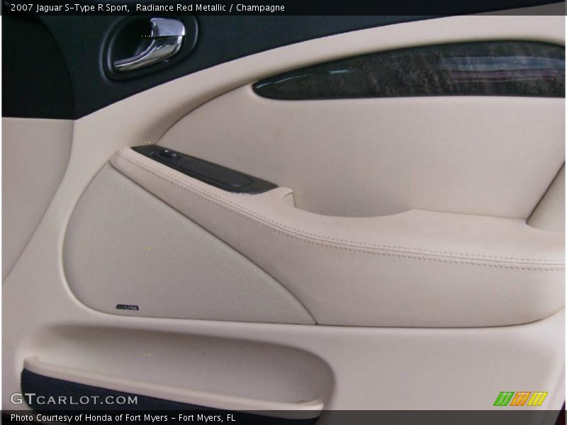 Radiance Red Metallic / Champagne 2007 Jaguar S-Type R Sport