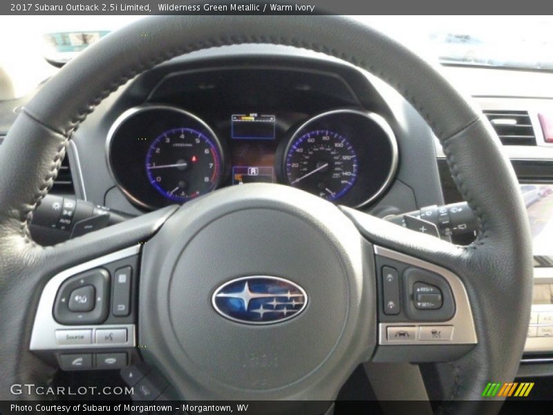 Wilderness Green Metallic / Warm Ivory 2017 Subaru Outback 2.5i Limited