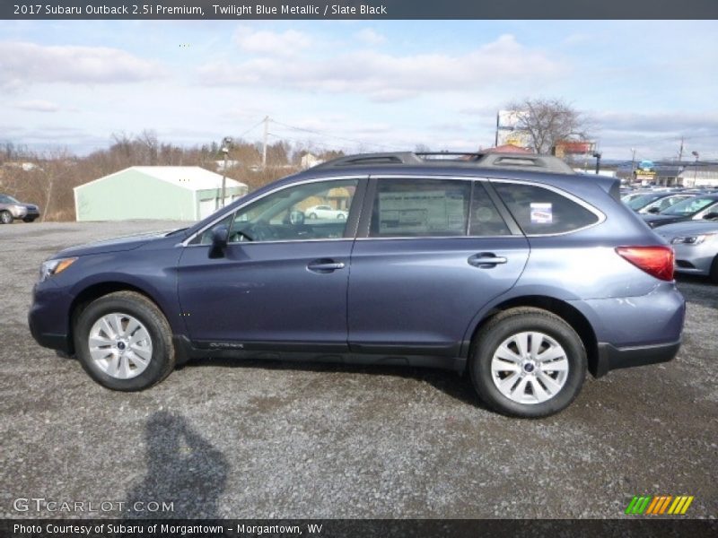 Twilight Blue Metallic / Slate Black 2017 Subaru Outback 2.5i Premium