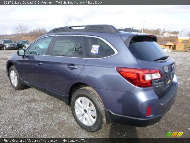 Twilight Blue Metallic / Slate Black 2017 Subaru Outback 2.5i Premium