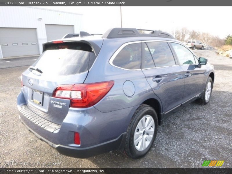 Twilight Blue Metallic / Slate Black 2017 Subaru Outback 2.5i Premium