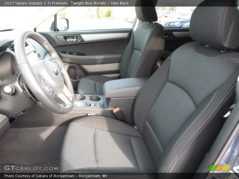 Twilight Blue Metallic / Slate Black 2017 Subaru Outback 2.5i Premium