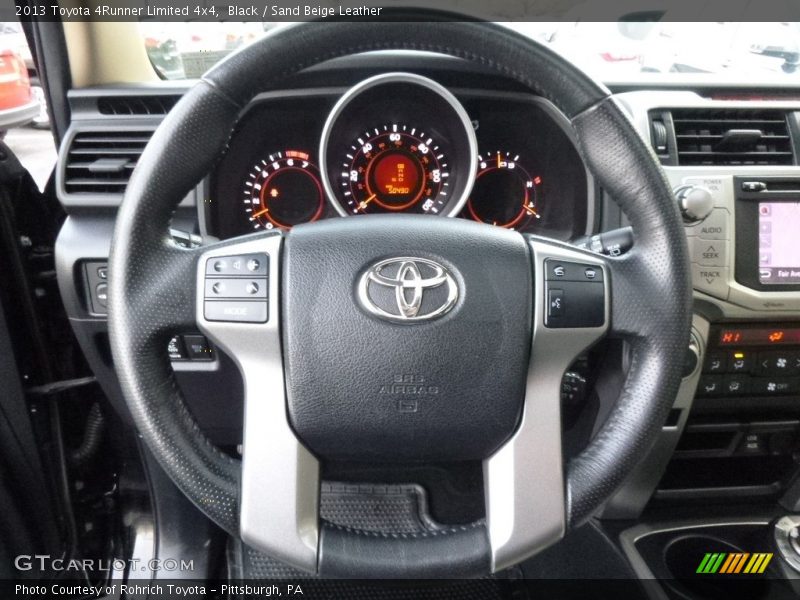 Black / Sand Beige Leather 2013 Toyota 4Runner Limited 4x4