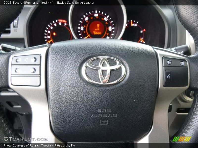 Black / Sand Beige Leather 2013 Toyota 4Runner Limited 4x4