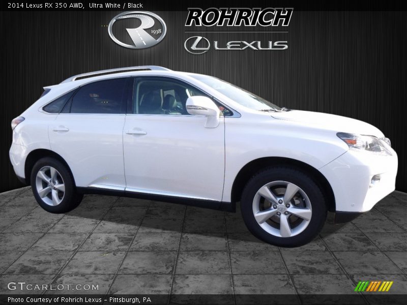 Ultra White / Black 2014 Lexus RX 350 AWD