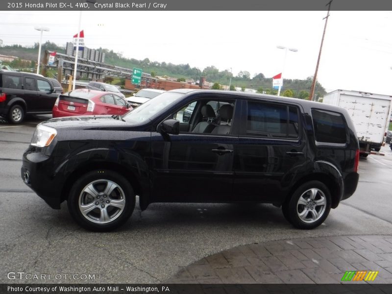 Crystal Black Pearl / Gray 2015 Honda Pilot EX-L 4WD