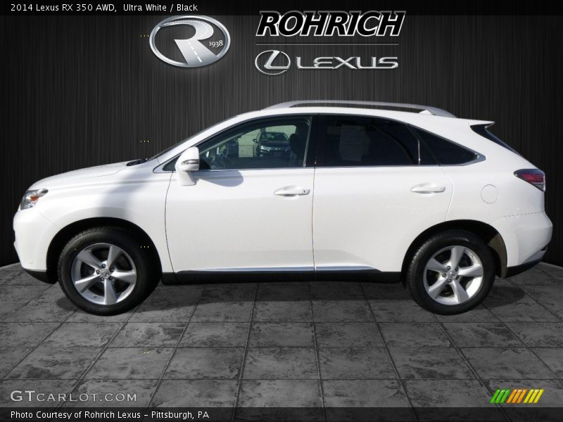 Ultra White / Black 2014 Lexus RX 350 AWD