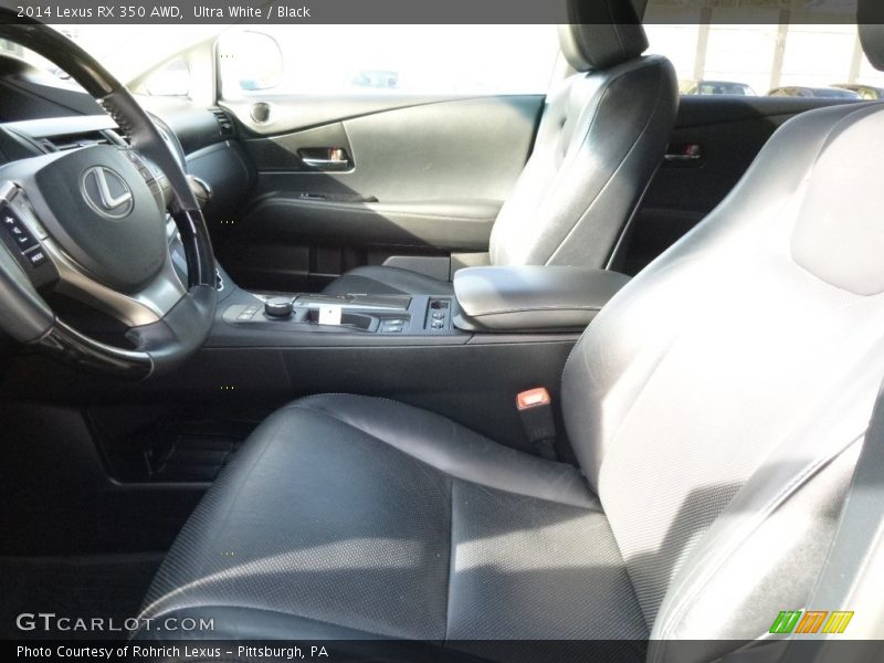 Ultra White / Black 2014 Lexus RX 350 AWD