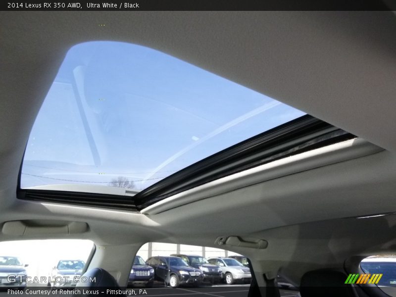 Ultra White / Black 2014 Lexus RX 350 AWD