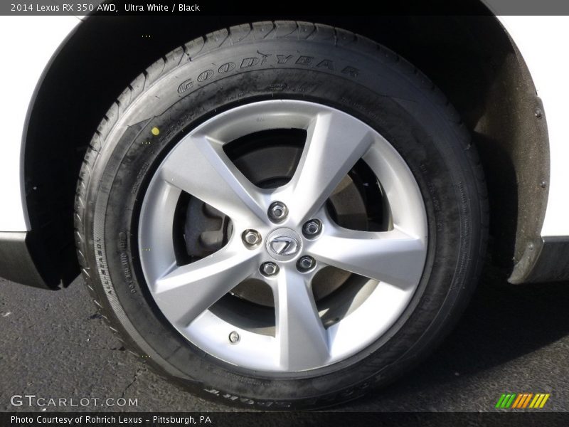 Ultra White / Black 2014 Lexus RX 350 AWD