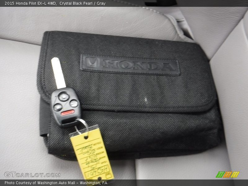 Crystal Black Pearl / Gray 2015 Honda Pilot EX-L 4WD
