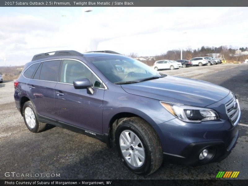 Twilight Blue Metallic / Slate Black 2017 Subaru Outback 2.5i Premium