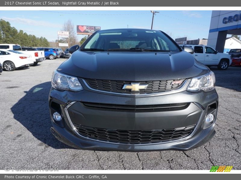 Nightfall Gray Metallic / Jet Black 2017 Chevrolet Sonic LT Sedan