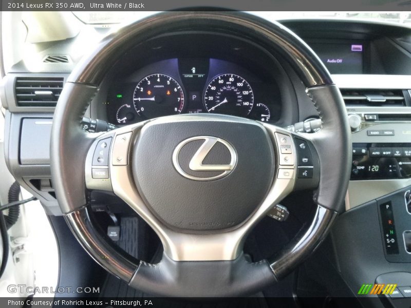 Ultra White / Black 2014 Lexus RX 350 AWD