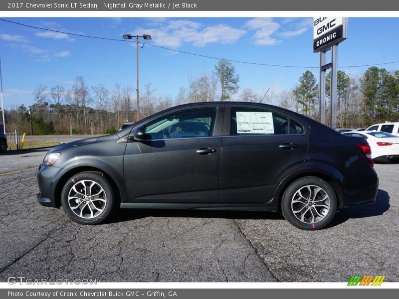 Nightfall Gray Metallic / Jet Black 2017 Chevrolet Sonic LT Sedan