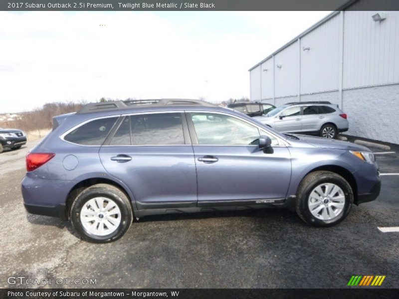 Twilight Blue Metallic / Slate Black 2017 Subaru Outback 2.5i Premium