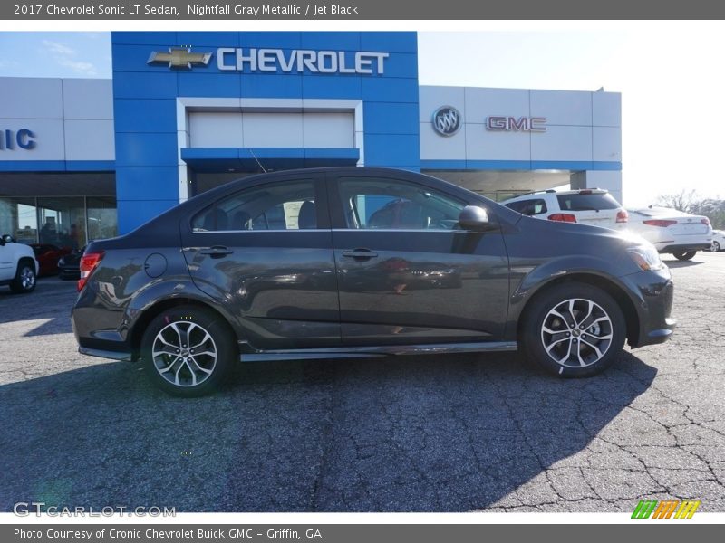 Nightfall Gray Metallic / Jet Black 2017 Chevrolet Sonic LT Sedan
