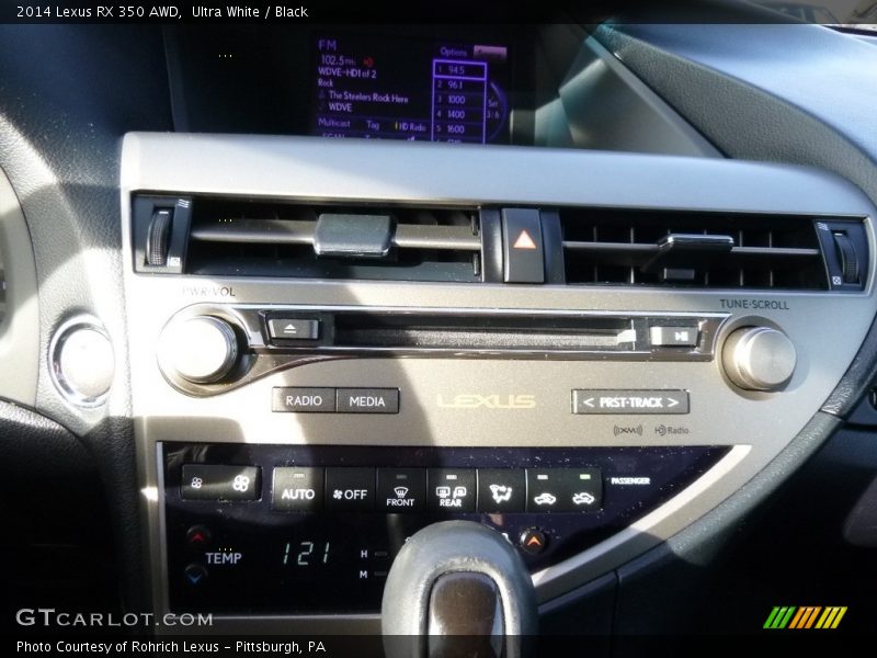 Ultra White / Black 2014 Lexus RX 350 AWD