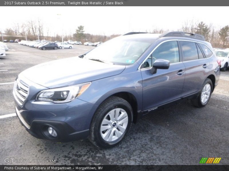 Twilight Blue Metallic / Slate Black 2017 Subaru Outback 2.5i Premium