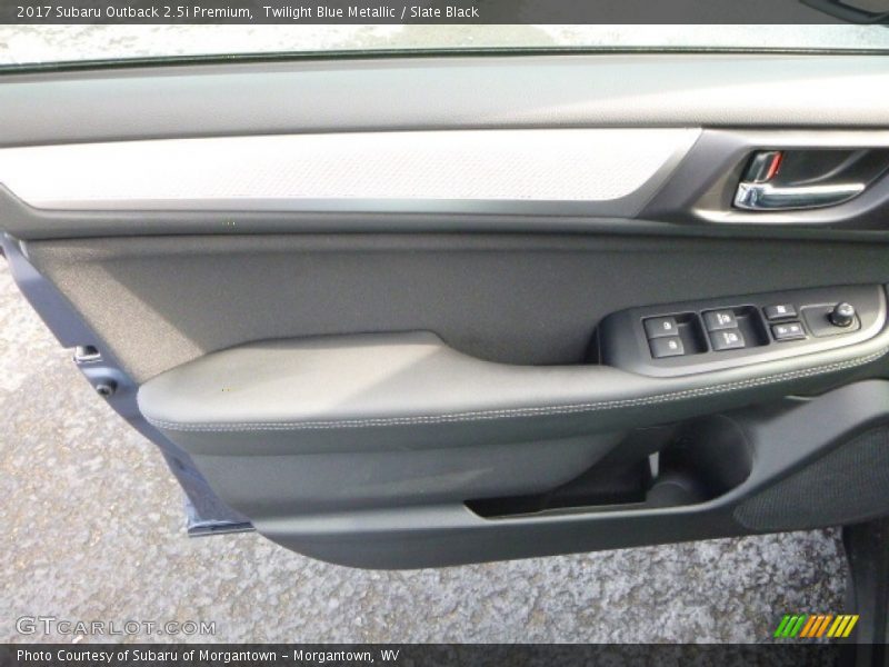 Twilight Blue Metallic / Slate Black 2017 Subaru Outback 2.5i Premium