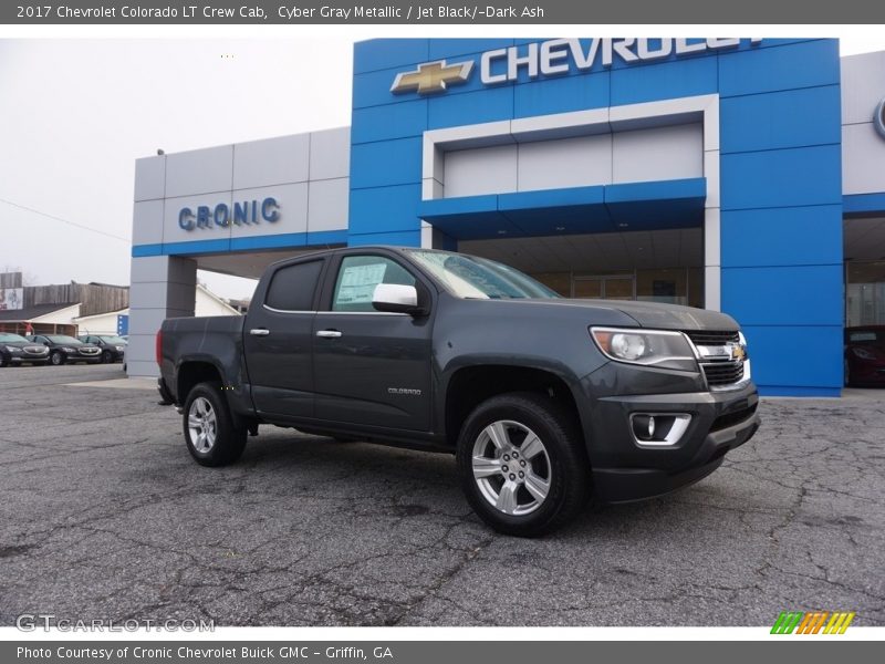 Cyber Gray Metallic / Jet Black/­Dark Ash 2017 Chevrolet Colorado LT Crew Cab