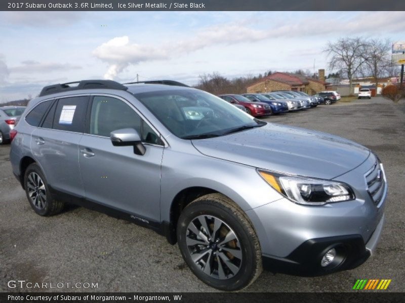 Ice Silver Metallic / Slate Black 2017 Subaru Outback 3.6R Limited