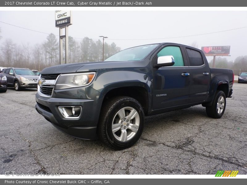 Cyber Gray Metallic / Jet Black/­Dark Ash 2017 Chevrolet Colorado LT Crew Cab
