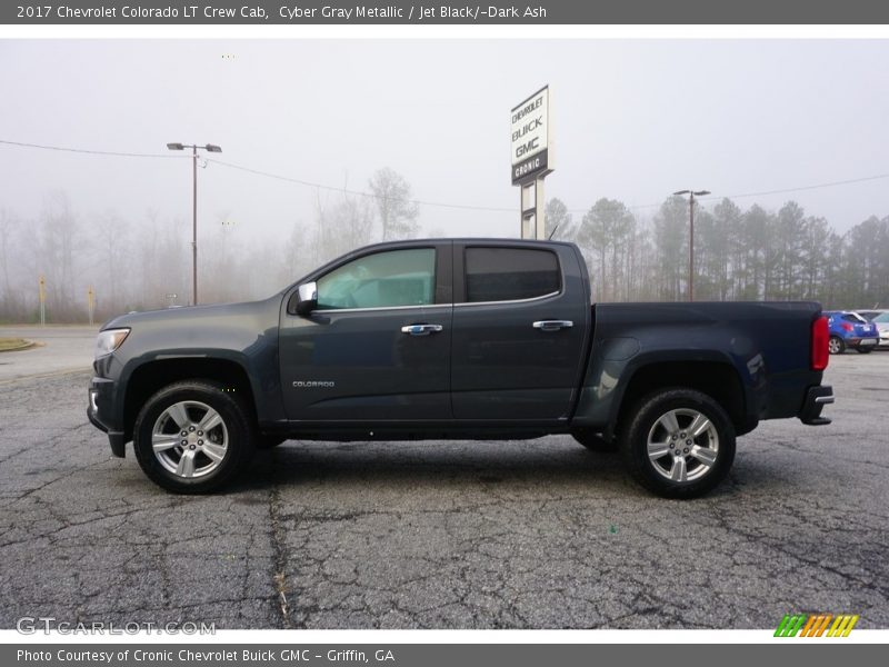 Cyber Gray Metallic / Jet Black/­Dark Ash 2017 Chevrolet Colorado LT Crew Cab