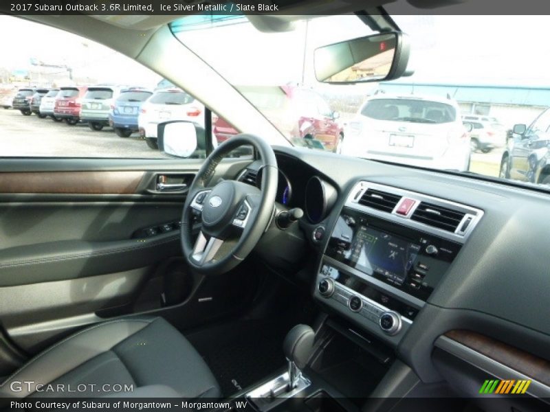 Ice Silver Metallic / Slate Black 2017 Subaru Outback 3.6R Limited