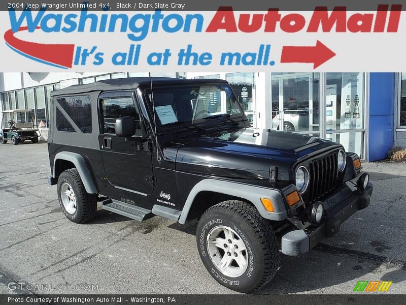 Black / Dark Slate Gray 2004 Jeep Wrangler Unlimited 4x4