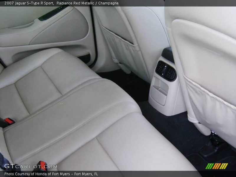 Radiance Red Metallic / Champagne 2007 Jaguar S-Type R Sport