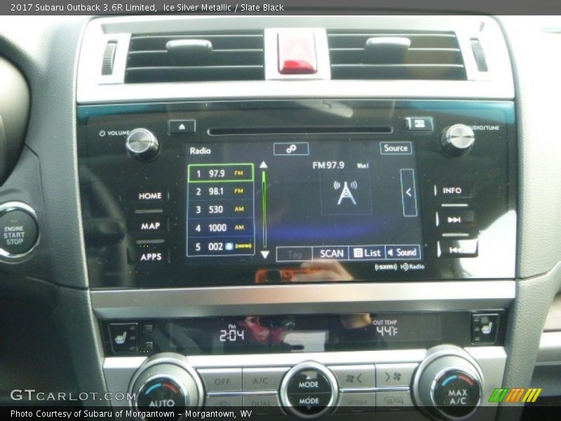 Ice Silver Metallic / Slate Black 2017 Subaru Outback 3.6R Limited