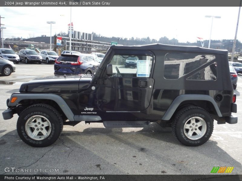 Black / Dark Slate Gray 2004 Jeep Wrangler Unlimited 4x4