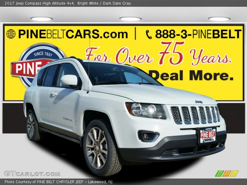 Bright White / Dark Slate Gray 2017 Jeep Compass High Altitude 4x4