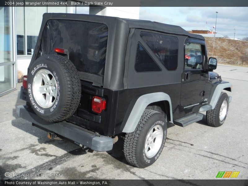 Black / Dark Slate Gray 2004 Jeep Wrangler Unlimited 4x4