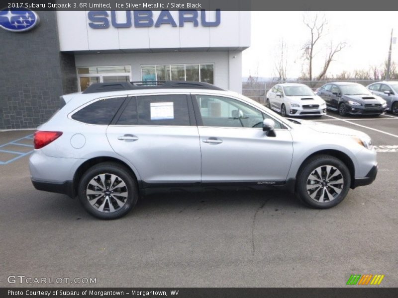 Ice Silver Metallic / Slate Black 2017 Subaru Outback 3.6R Limited