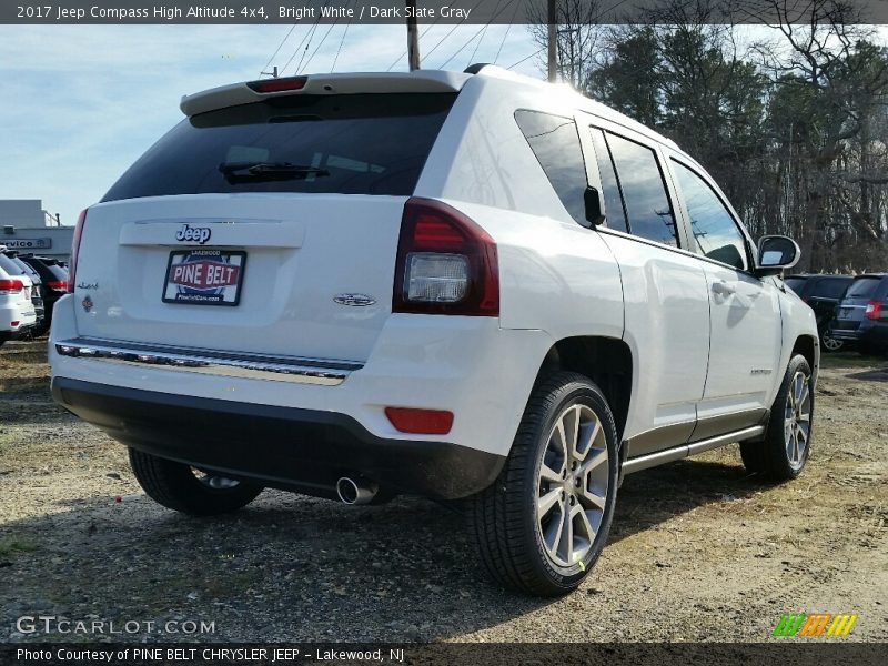 Bright White / Dark Slate Gray 2017 Jeep Compass High Altitude 4x4