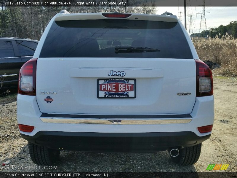 Bright White / Dark Slate Gray 2017 Jeep Compass High Altitude 4x4