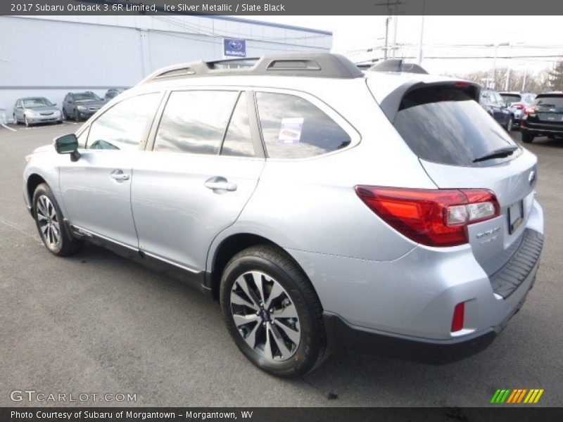 Ice Silver Metallic / Slate Black 2017 Subaru Outback 3.6R Limited