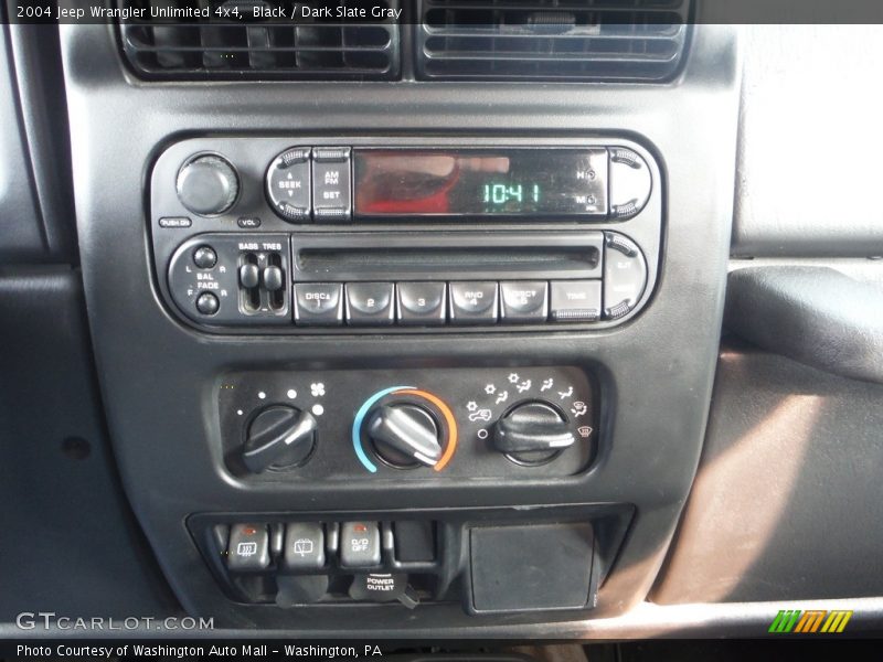 Black / Dark Slate Gray 2004 Jeep Wrangler Unlimited 4x4
