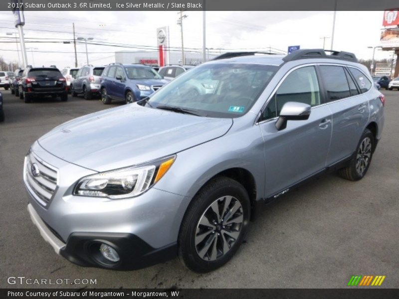 Ice Silver Metallic / Slate Black 2017 Subaru Outback 3.6R Limited