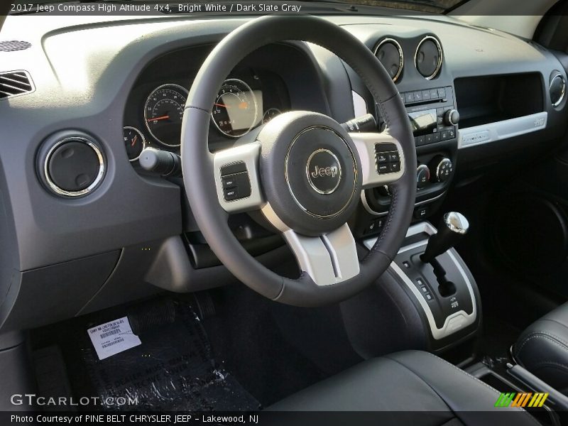 Bright White / Dark Slate Gray 2017 Jeep Compass High Altitude 4x4