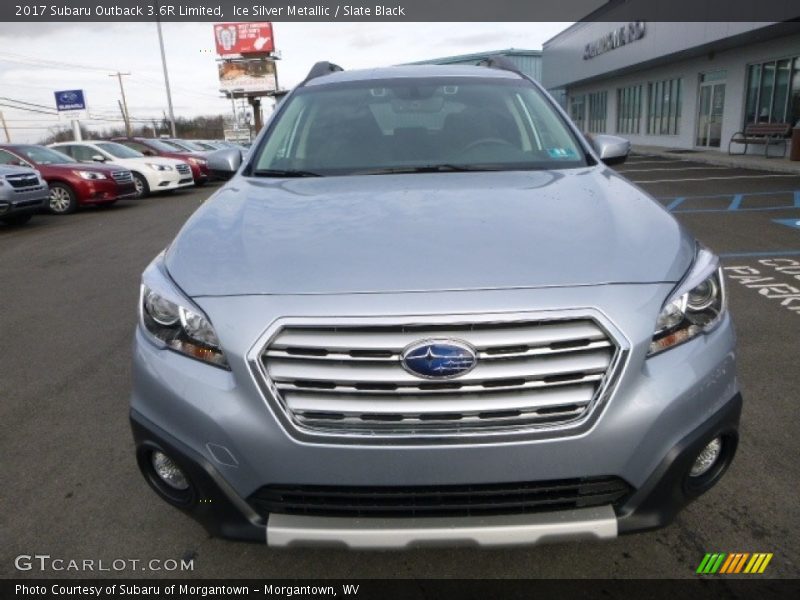Ice Silver Metallic / Slate Black 2017 Subaru Outback 3.6R Limited